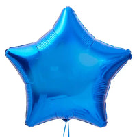 Deluxe Personalised Balloon Bunch - 21st Birthday Gold & Blue Personalised Balloons