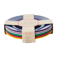 Assorted Colors Melamine Plates (x6) Summer