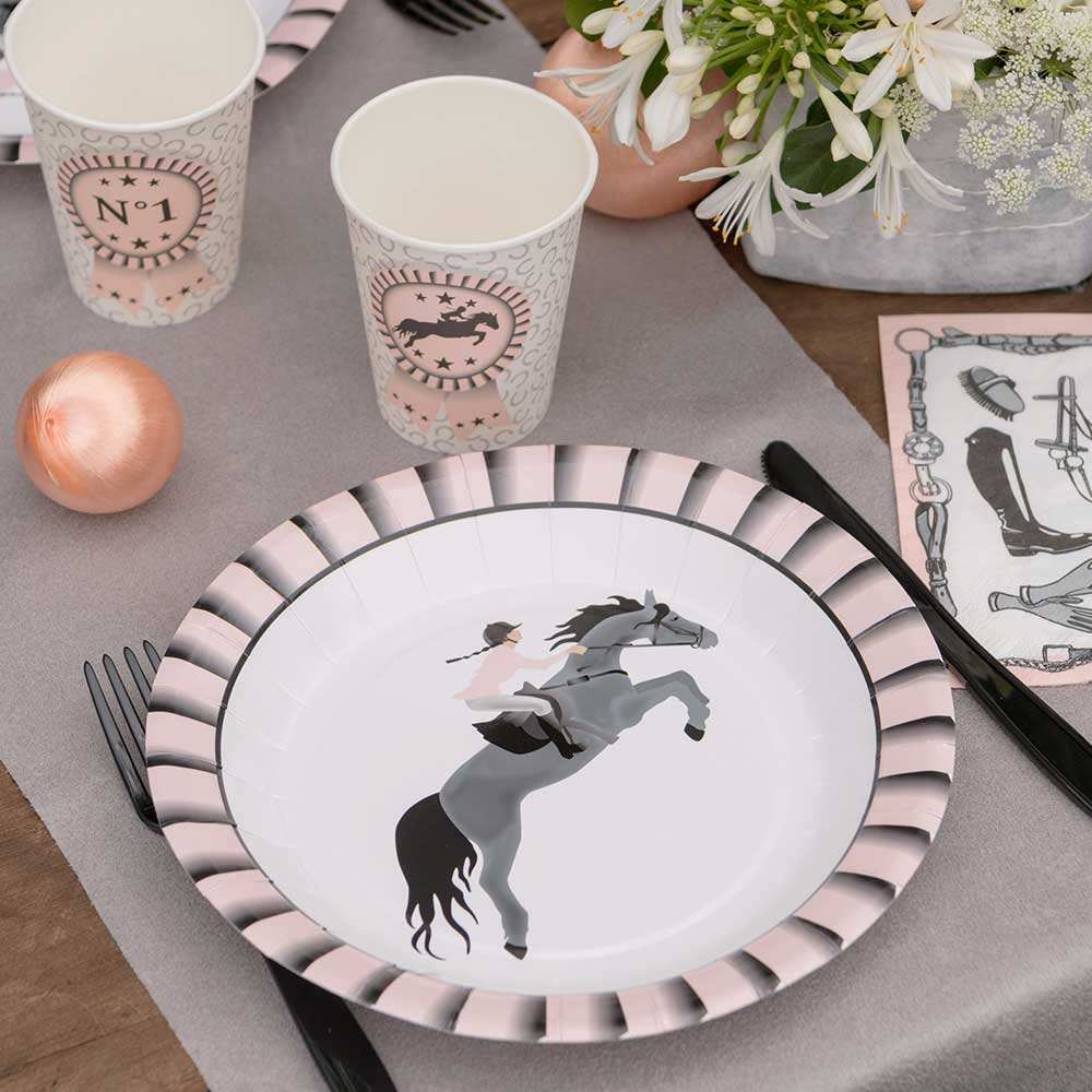 Horse Riding Paper Party Plates (x10) Kids Party