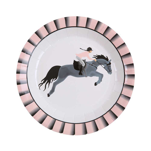 Horse Riding Paper Party Plates (x10)
