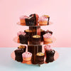 Three Tier Scallop Edge Cake Stand - Rose Gold General Party