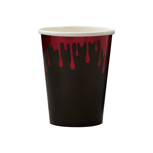 Blood Drip Foiled Paper Cups (x8)