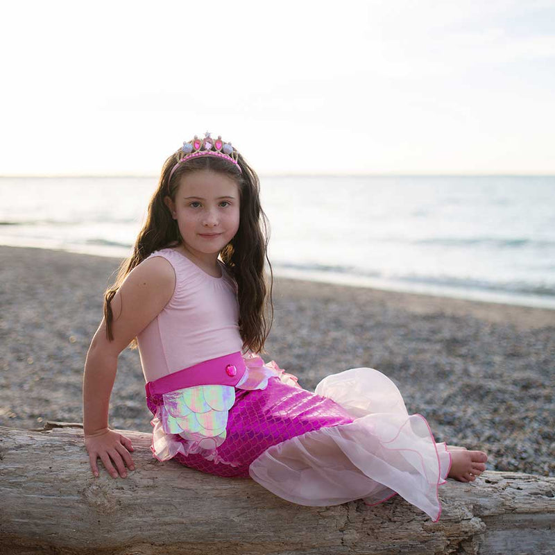 Kids Mermaid Glimmer Skirt Set - Pink