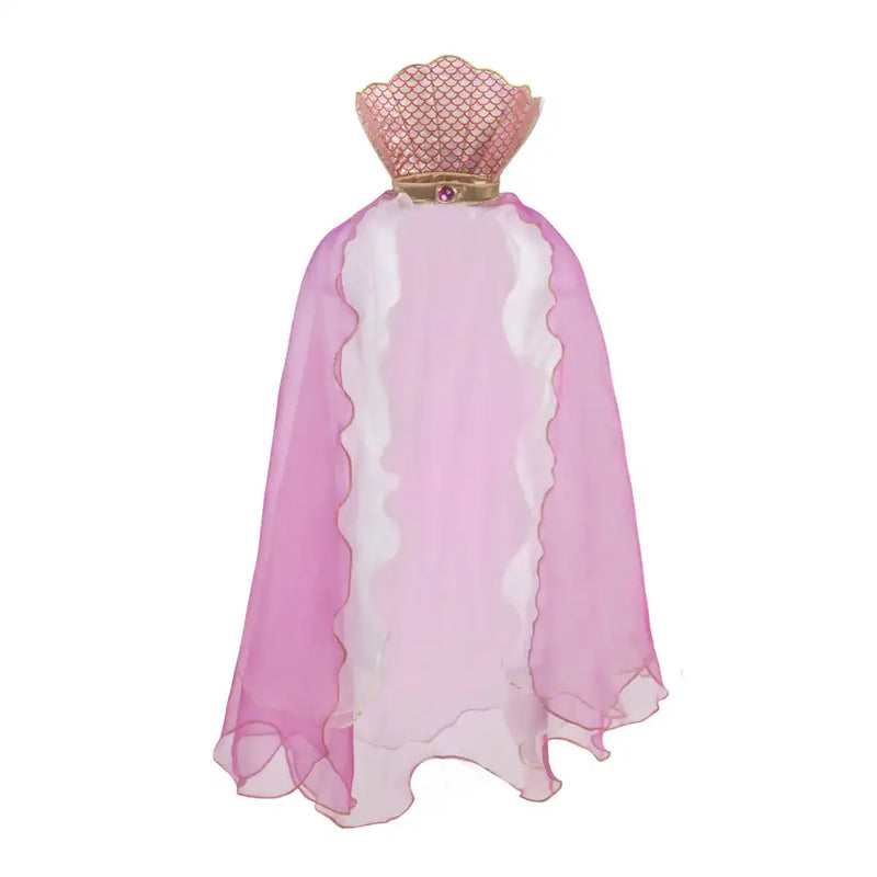 Kids Mermaid Glitter Pink Cape Kids Party