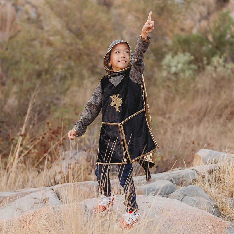 Kids Knight Tunic with Cape and Crown Set - Gold Great Pretenders
