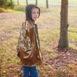 Kids Knight Tunic with Cape and Crown Set - Gold