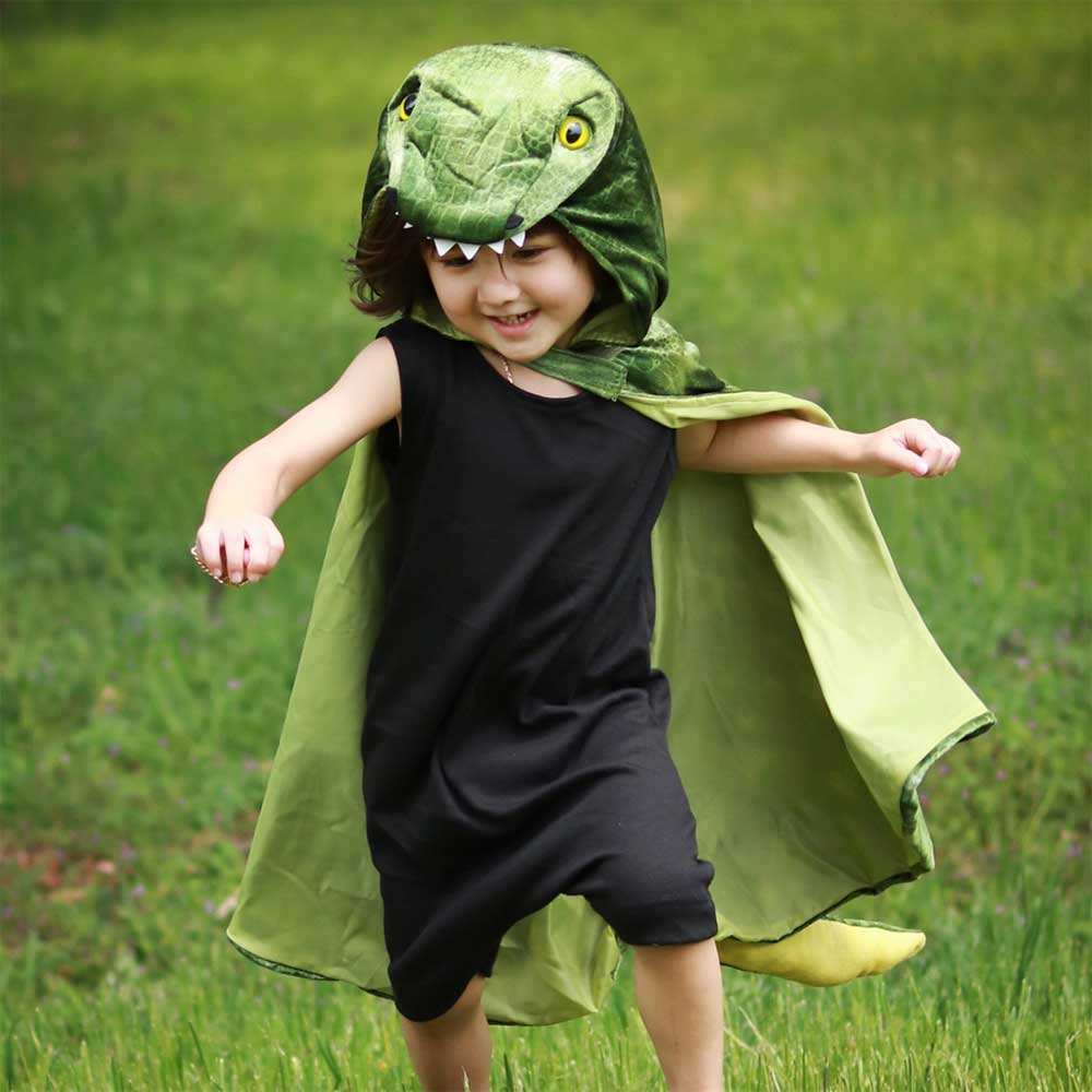 Kids T-Rex Hooded Cape Great Pretenders