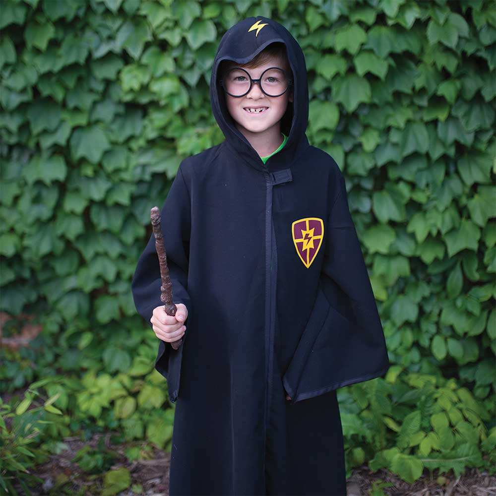 Kids Wizard Cloak with Glasses Great Pretenders