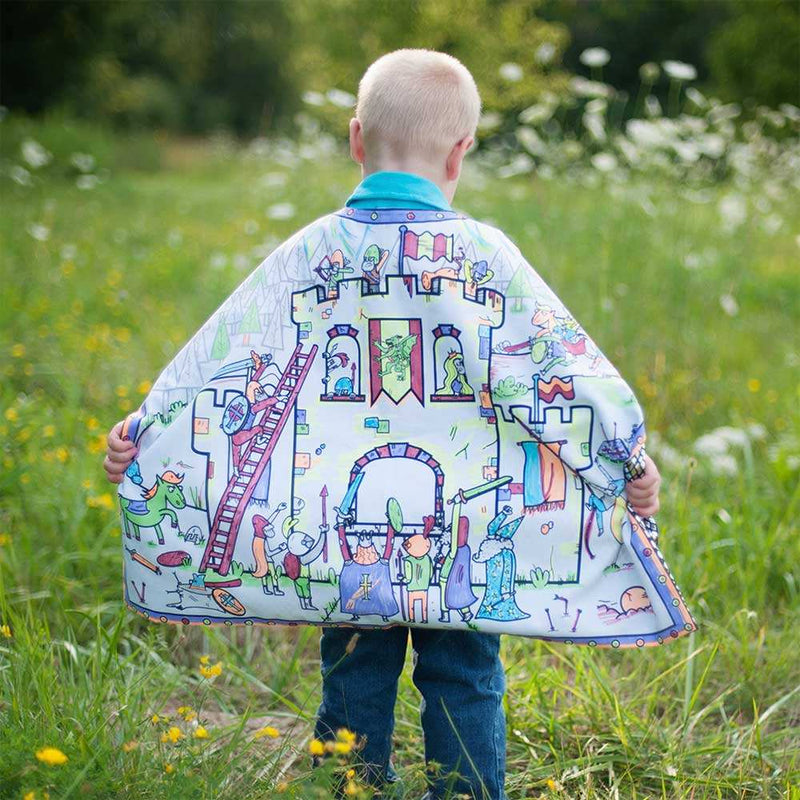 Kids Colour-A-Cape - Knight Kids Party