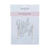 Girl Or Boy Silver Glitter Cake Topper Baby Shower