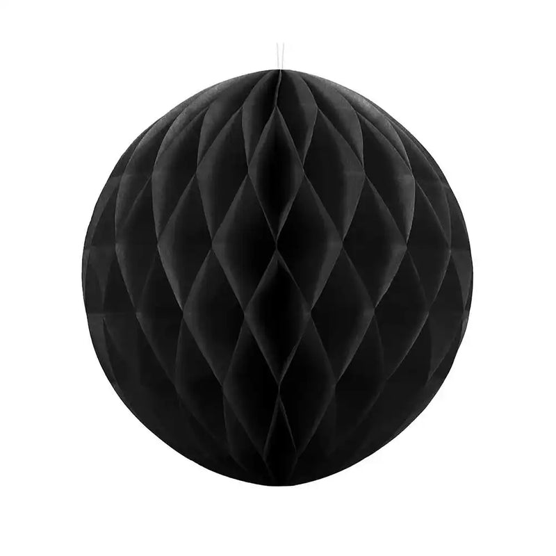 Honeycomb Paper Ball - Black Large (40cm) General Party