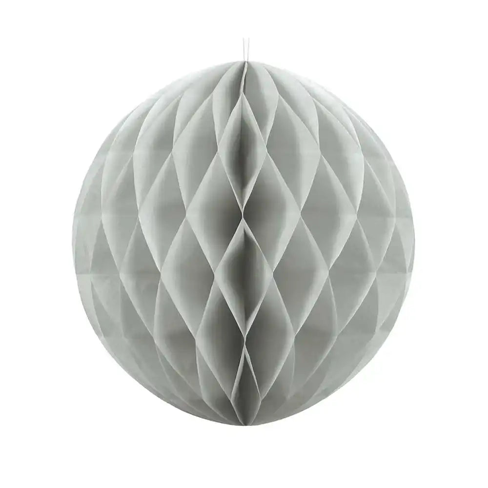 Honeycomb Paper Ball - Grey Large (40cm) General Party