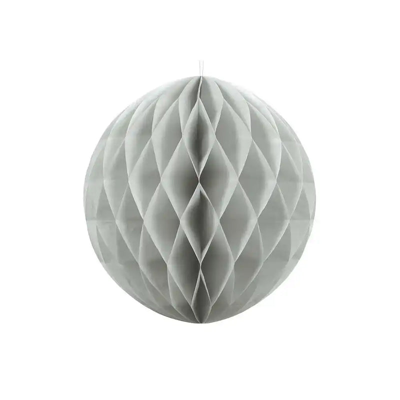 Honeycomb Paper Ball (30cm) - Grey General Party