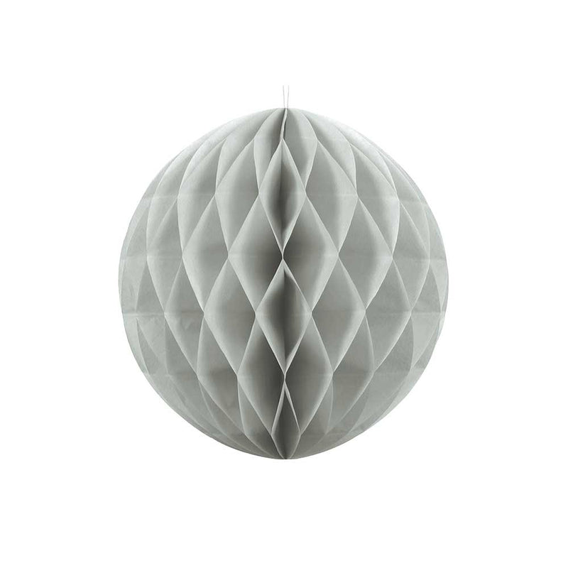 Honeycomb Paper Ball (30cm) - Grey