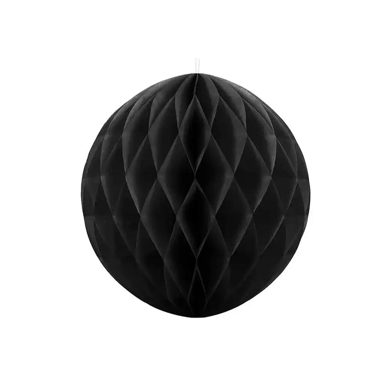 Honeycomb Paper Ball (30cm) - Black General Party