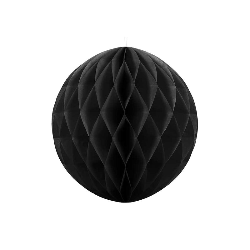 Honeycomb Paper Ball (30cm) - Black