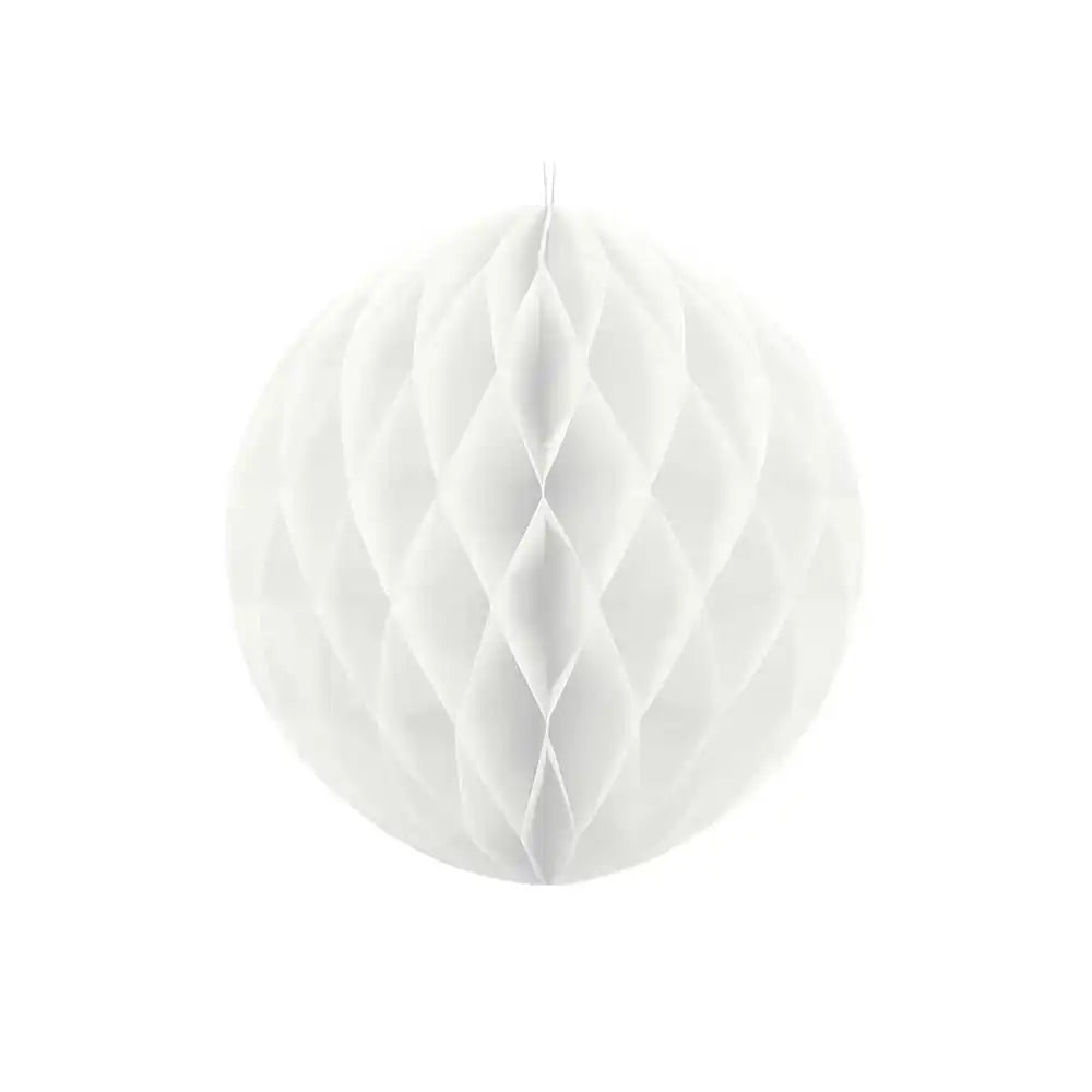 Honeycomb Paper Ball (30cm) - White General Party