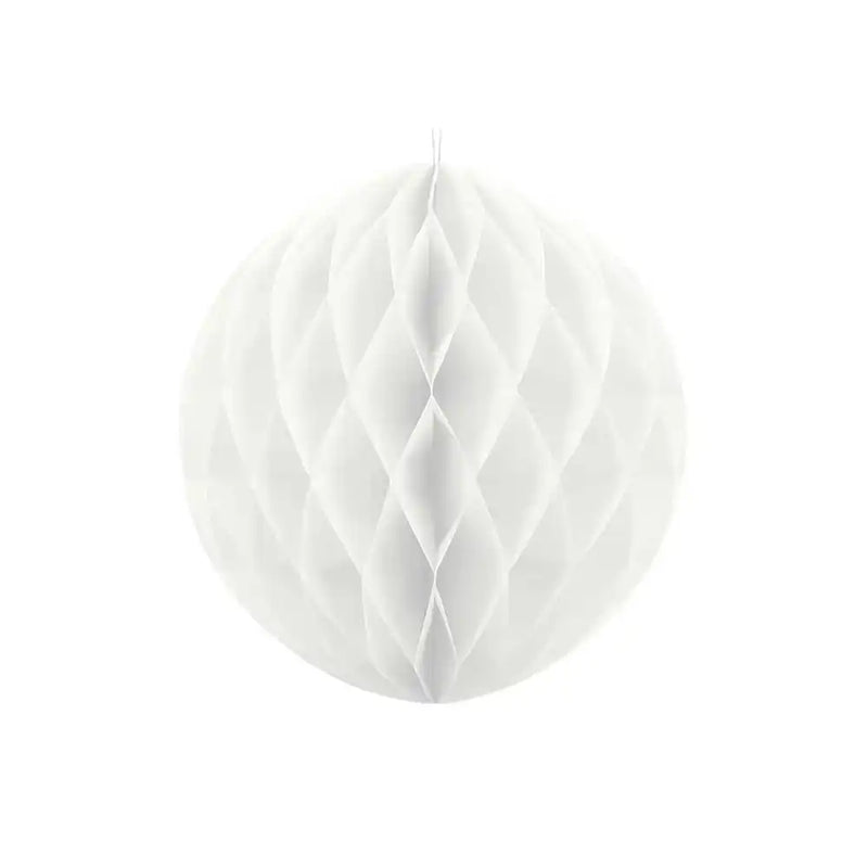 Honeycomb Paper Ball (30cm) - White General Party