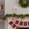 Cedar Foliage Evergreen Garland with Lights Christmas 2023