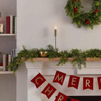Cedar Foliage Evergreen Garland with Lights Christmas 2023