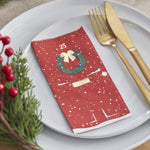 Christmas Door Foiled Paper Napkins
