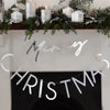 Silver Acrylic Merry Christmas Bunting Christmas 2024