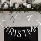 Silver Acrylic Merry Christmas Bunting