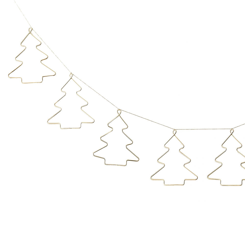 Gold Trees Bunting (2m) Christmas 2024