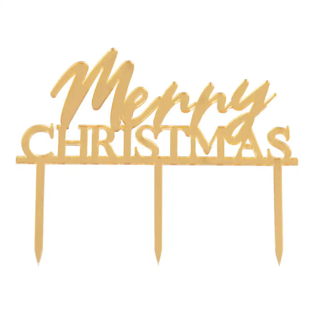 Merry Christmas Acrylic Cake Topper Christmas 2024
