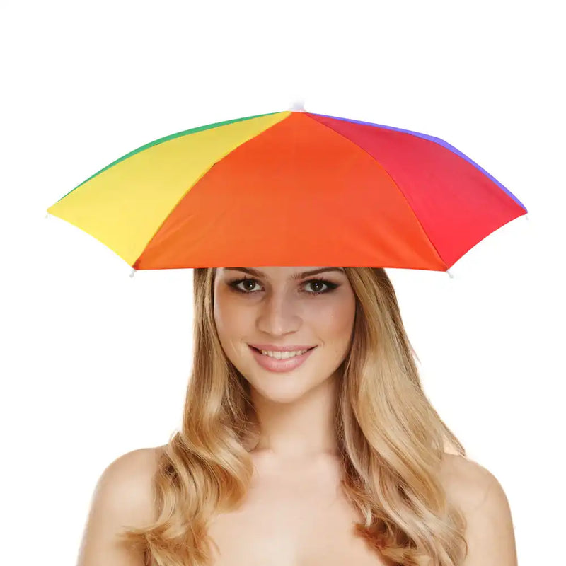 Rainbow Adult Umbrella Hat Pride
