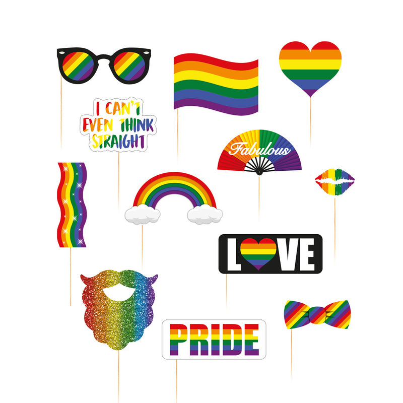 Pride Photo Booth Props with Sticks