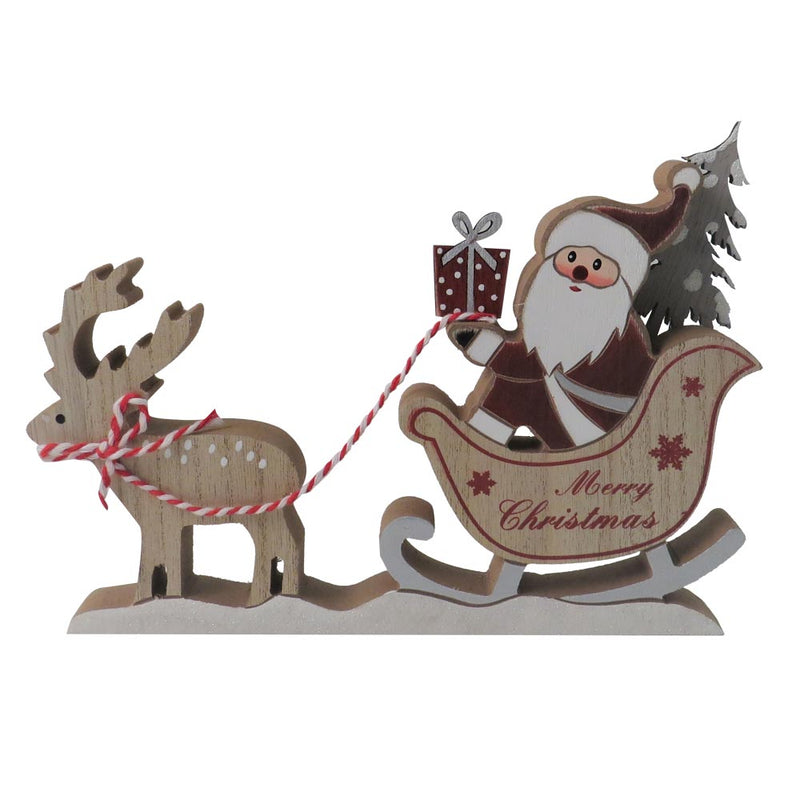 Santa on Sleigh Ornament