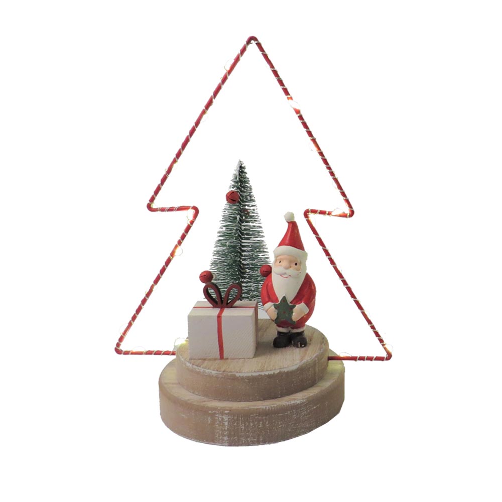 Santa LED Tree Scene Decoration Christmas 2024