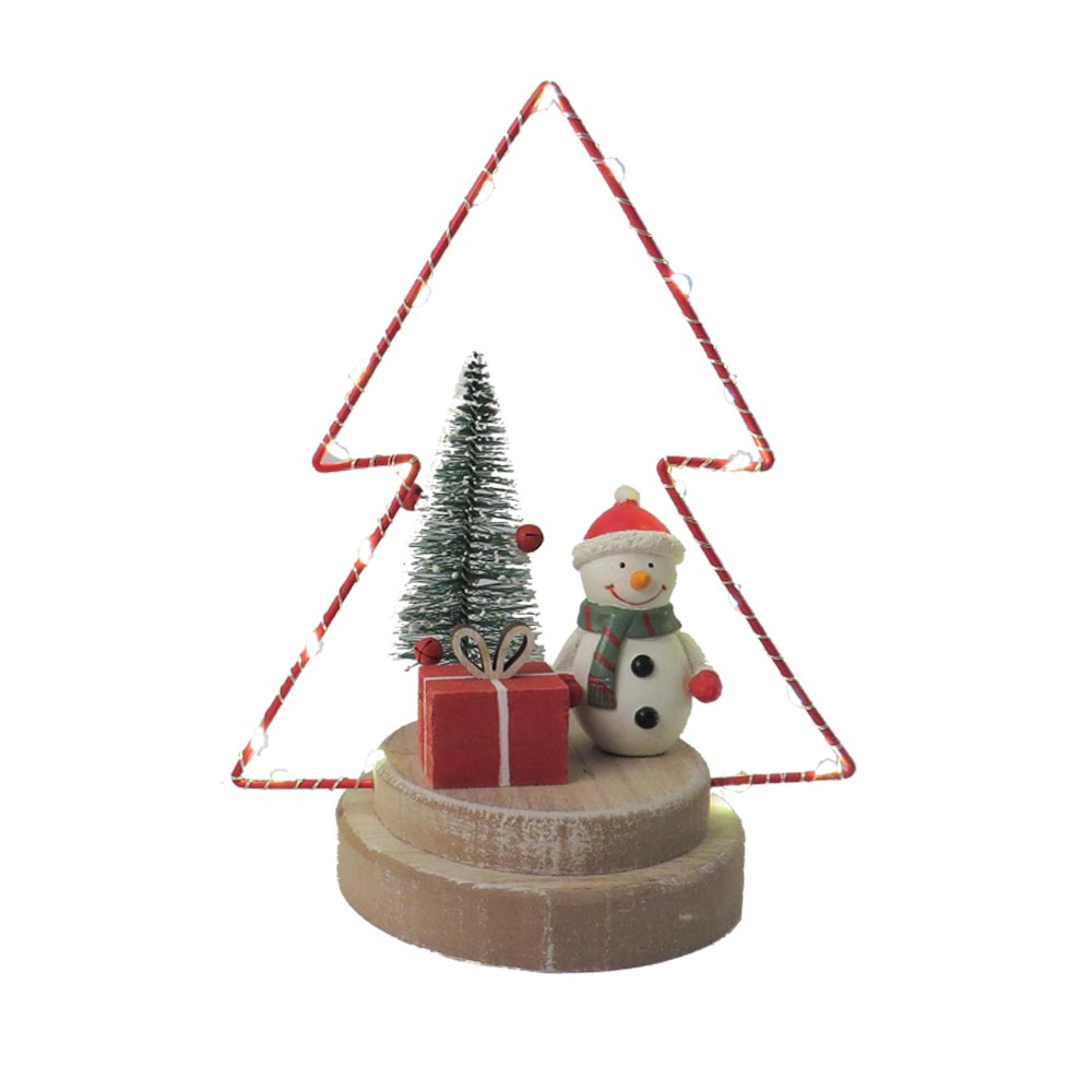 Snowman LED Tree Scene Decoration Christmas 2024