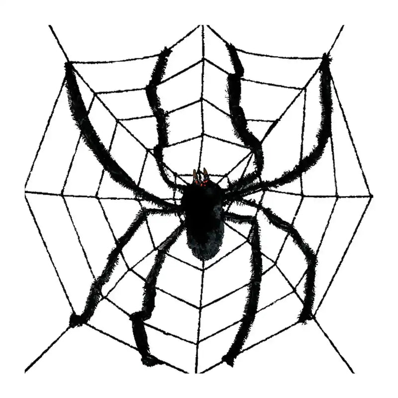 Large Spider in Web Halloween 2024