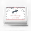 Personalised Photo Cake - Horse Riding Message Only Personalised Cake