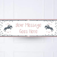 Horse Riding Personalised Party Banner No Personalised Banner