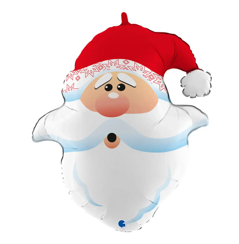 Curious Santa Head Balloon Christmas 2024