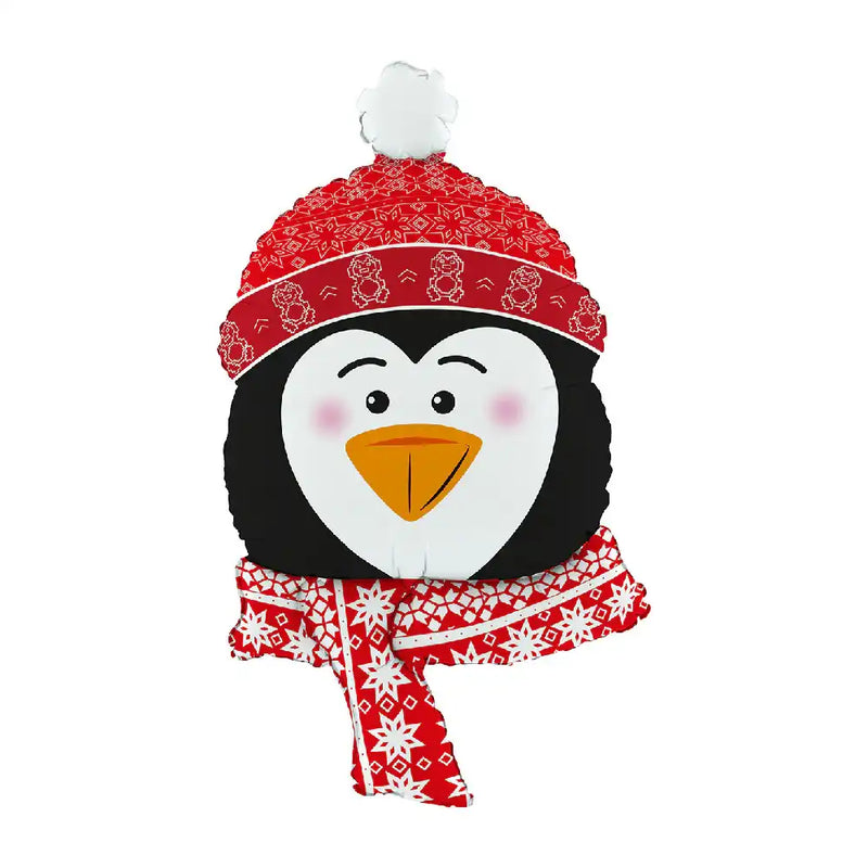 Sweet Penguin Head Balloon Christmas 2024