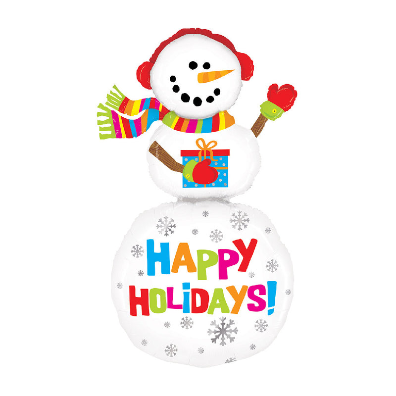 Happy Holiday Snowman Balloon (5ft)