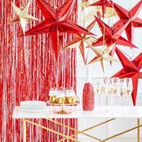 Red Paper Star Decoration (45cm) Christmas 2024