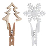 Star & Snowflake on Peg Christmas 2024