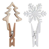 Star & Snowflake on Peg Christmas 2024