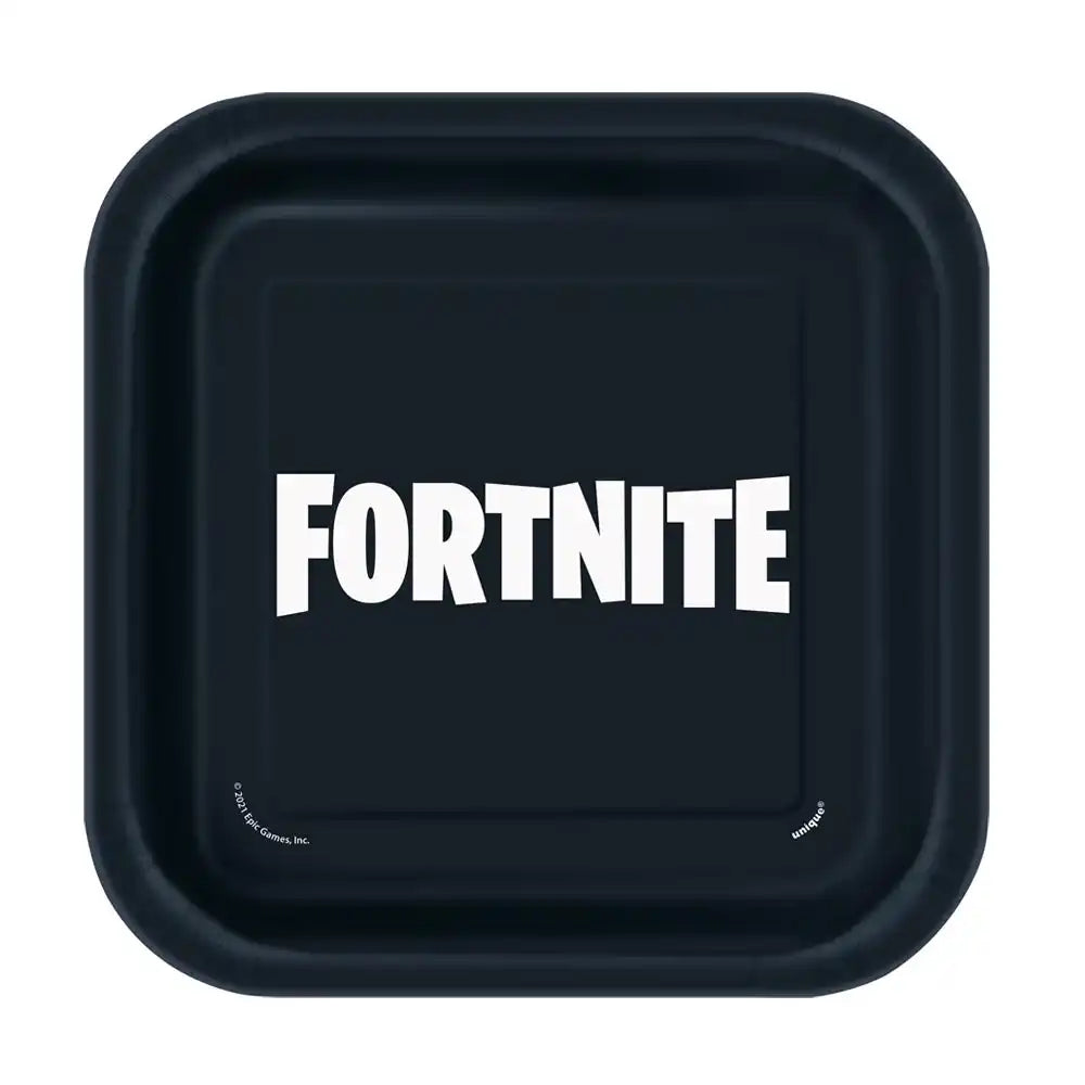 Fortnite Small Paper Party Plates (x8) Kids Party