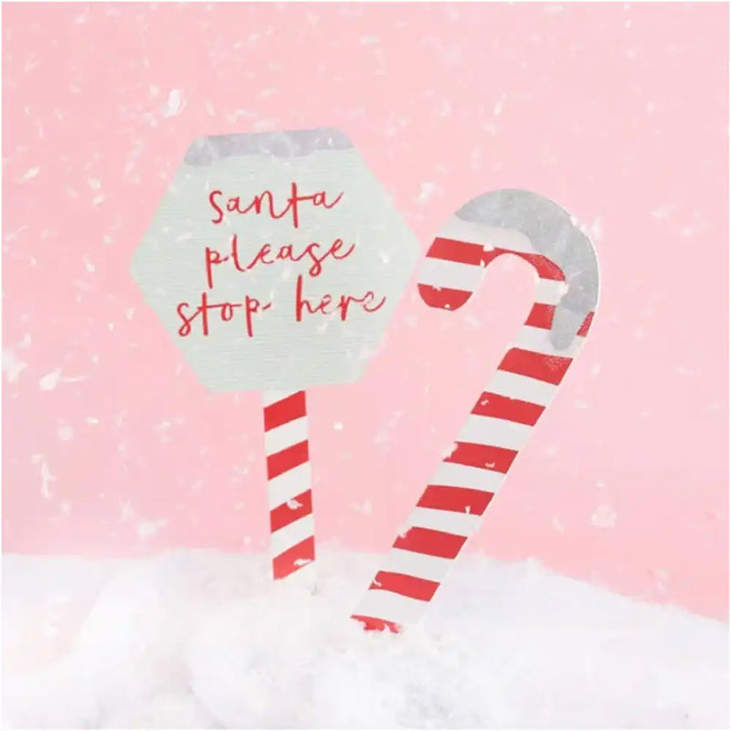 Candy Cane Garden Signs Christmas 2024