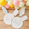 Bunny Face Eco Paper Plates with Interchangeable Ears (x8) Easter