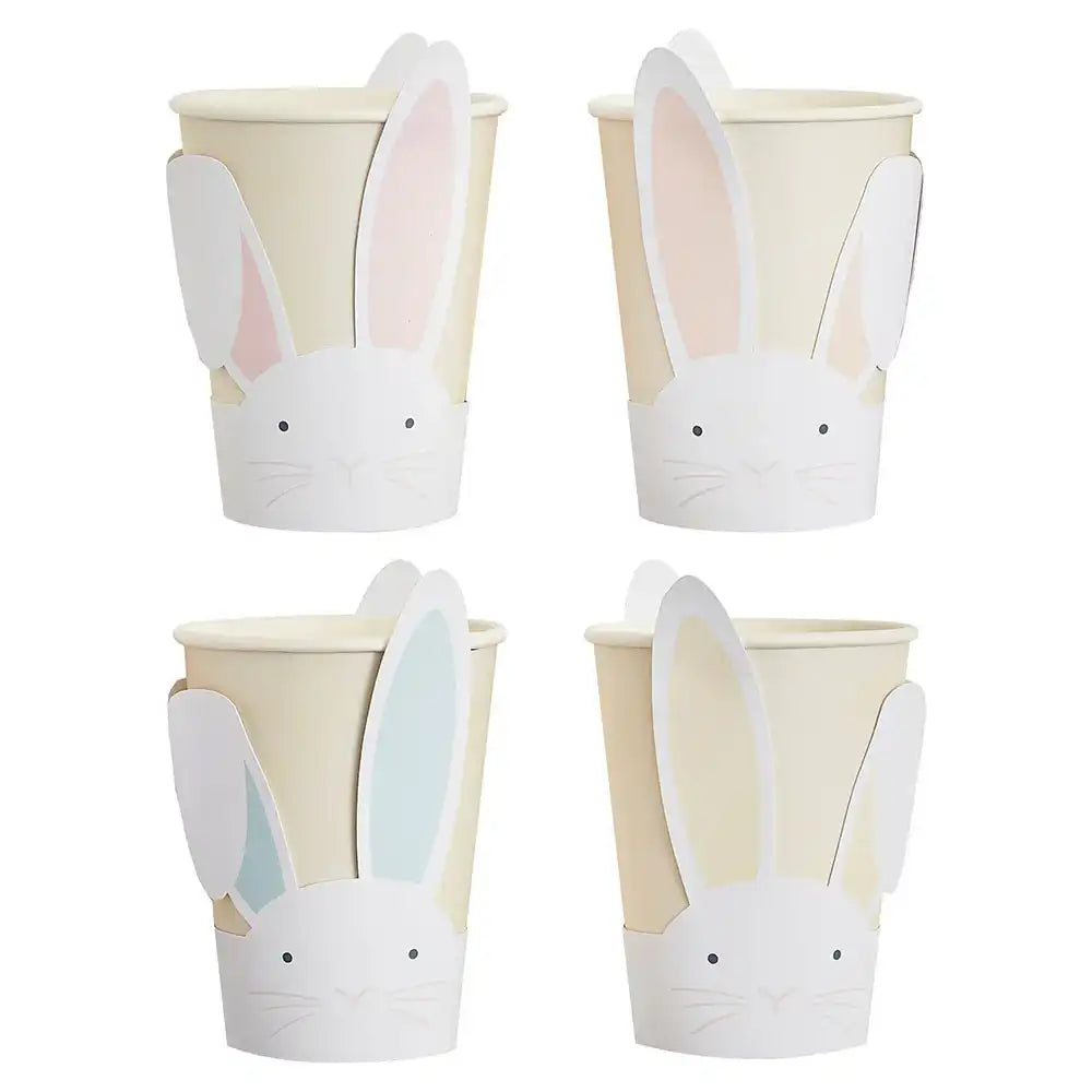Pop Out Bunny Paper Party Cups (x8) Easter