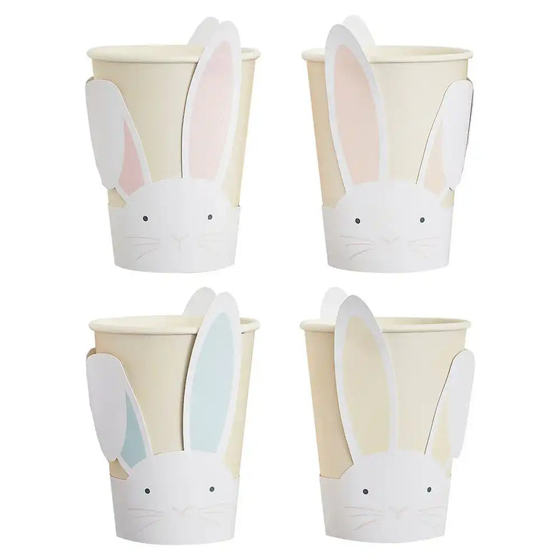 Pop Out Bunny Paper Party Cups (x8) Easter