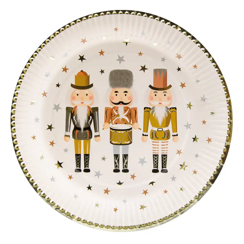 Metallic Nutcracker - Paper Party Plates (x8) Own Brand