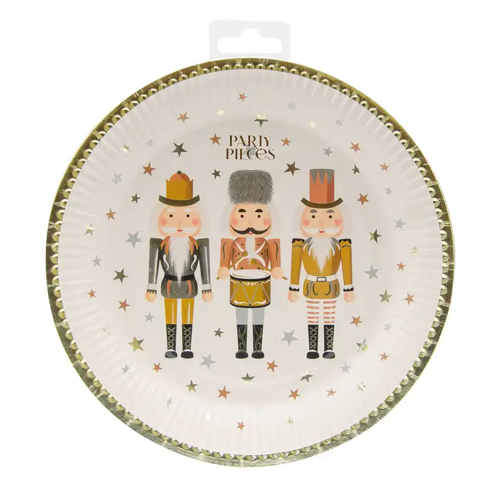 Metallic Nutcracker - Paper Party Plates (x8) Own Brand